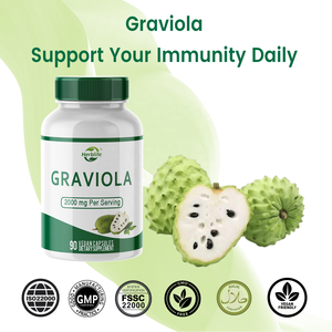 Haccp OEM ODM Graviola Soursop Capsules <b>Supplement</b> Soursop Leaves Capsules for Immune Support & Antioxidant Support - Product Image 4