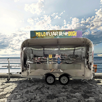 OEM ODM Gelato chariot Snack alimentaire remorque Hot Dog Restaurant véhicule extérieur restauration marché étal