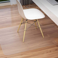Tapis de chaise de bureau en PVC antidérapant personnalisable, logo personnalisé, rembourré, lavable, adapté aux animaux domestiques, design moderne pour la maison/le bureau