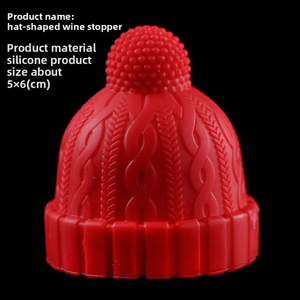 <span class=keywords><strong>Bouchon</strong></span> de bouteille en silicone de qualité alimentaire en forme de petite casquette rouge, réutilisable et durable, avec une bonne étanchéité, vente en gros d'usine - Product Image 1