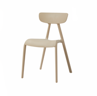 Chaise de salle à manger moderne en plastique de qualité commerciale, imperméable, avec accoudoirs et dossier, empilable, pour la maison, le bureau, les restaurants, les patios et l'extérieur