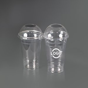 Tazza per animali domestici in <span class=keywords><strong>plastica</strong></span> usa e getta di ottima qualità da 98mm abbinata a coperchi a cupola a foro largo - Product Image 4