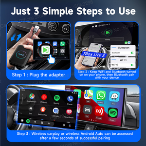CarlinKit Android TV Box con CarPlay y Android Auto Inalámbricos, Compatible con <span class=keywords><strong>Netflix</strong></span>, IPTV y Google Play Store, Conexión Automática - Product Image 5