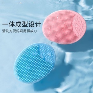 Silicone Baby Shampoo Brush 3 Pack With <b>Storage</b> Box For Scalp Massage And Cradle Cap Removal - Product Image 3