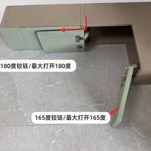 Charnière en acier inoxydable 304 à 180 degrés avec amortissement à noyau en cuivre pour porte d'armoire à ouverture complète - Product Image 4