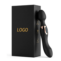 Vibrador de Doble Punta Interactivo para Mujeres, Estimulador de Clítoris y Punto G Realista con Doble Motor, Masajeador de Mano, Juguete Sexual para Adultos