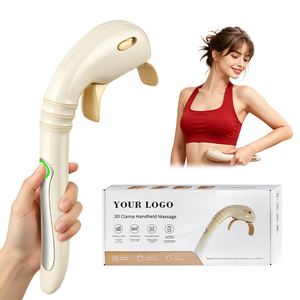 Masseur de cou électronique professionnel en forme de U pour soulagement musculaire, pistolet de massage myofascial avec poignée étendue et pince 3D, massage portatif - Product Image 1