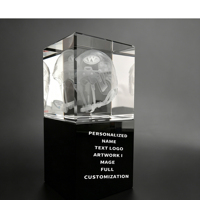 Plaque en cristal personnalisable Neelpure 176494 avec gravure laser pour cadeaux d'entreprise