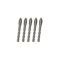 Composants de flèche en acier inoxydable 70gr 80gr 90gr 100gr 120gr pointes de flèche 0.165 pouces Point de champ de flèche