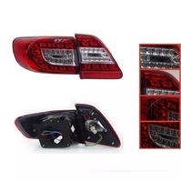 YBJ accesorios de coche luz trasera para Corolla Altis 2011-2013 LED DRL señal freno marcha atrás luz trasera