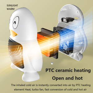 Mini aire acondicionado PTC ventilador de aire de cerámica portátil para casa calentador eléctrico de invierno con sala de estar calentadores eléctricos - Product Image 2
