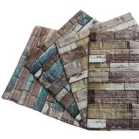 Panneaux muraux en pierre plastique factice Décoration intérieure Briques 3D
