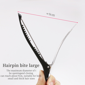 Clip à cheveux en plastique tendance, clip de coiffure non dommageable, pour la coupe, la séparation, le lavage du visage, le maquillage, le coiffage quotidien, pour les barbiers - Product Image 5
