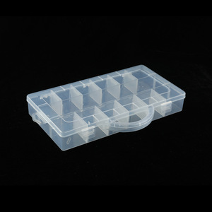 Transparent Plastic Storage Box <b>13</b> Compartment With Handle For Home Office Desk Organization Daily Necessities - Product Image 1