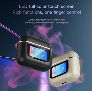 หูฟังไร้สายรุ่นใหม่ปี 2024 แบบสัมผัส ควบคุมด้วยระบบสัมผัส พร้อมหน้าจอ LCD แสดงผลแบบดิจิตอล กันน้ำ เหมาะสำหรับเล่นกีฬาและเล่นเกม รุ่น V8 A9 - Product Image 3