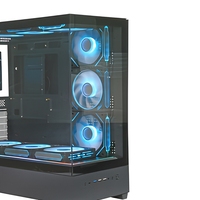 Boîtier d'ordinateur de jeu en verre trempé B1301, châssis de tour moyen ATX Micro-ATX Mini-ITX, armoire de bureau RGB