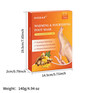 Masque exfoliant et adoucissant pour les pieds OEM/ODM - Formule auto-chauffante, pour les pieds rugueux et les callosités - Product Image 6