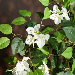 Bonsaï artificiel de <span class=keywords><strong>bougainvillier</strong></span> <span class=keywords><strong>en</strong></span> soie, presque naturel, <span class=keywords><strong>blanc</strong></span>, 60 cm, durable, haute simulation, <span class=keywords><strong>pot</strong></span> <span class=keywords><strong>en</strong></span> plastique moderne - Product Image 4