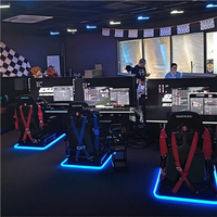 Simulateur de course VR de voiture de course F1 à 6 degrés de liberté électrique, karting intérieur/extérieur, expérience de conduite en métal, centre commercial éducatif