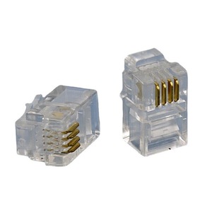 Conector de Cristal 4P4C, Enchufe Telefónico RJ12, Paquete de 1000 Piezas, Cumple con RoHS - Product Image 5