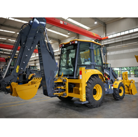 Backhoe Loader XC8-C2570 Harga Pabrik 74kw Wheel Loader dan Excavator Efisiensi Tinggi