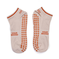 Chaussettes de yoga personnalisées pour femmes, chaussettes antidérapantes de haute qualité, chaussettes basses antidérapantes pour trampoline avec logo personnalisé