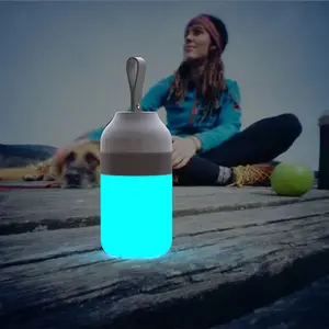 Lanterne de camping à led étanche IPX4 rechargeable avec SOS, voyant d'avertissement et lumière blanche