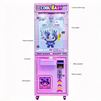 Machine à cadeaux commerciale à monnayeur avec paiement par code QR, effets lumineux LED et sonores, pour salle de jeux intérieure et centre commercial