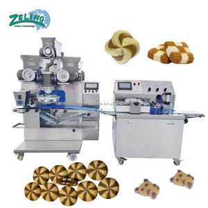 Machine automatique de formage et d'enrobage des aliments, ligne de moulage de pâtisseries, équipement de fabrication de biscuits fourrés avec contrôle numérique - Product Image 1