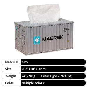 Nuovo Porta Fazzoletti a Forma di Container, Ornamenti e Regali Creativi per Ufficio - Product Image 2