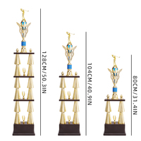 Trofeos Personalizados de Alta Calidad al por Mayor, Copa de Premio en Plástico, Madera o Mármol, Diseño Ensamblable para Campeonatos de Golf