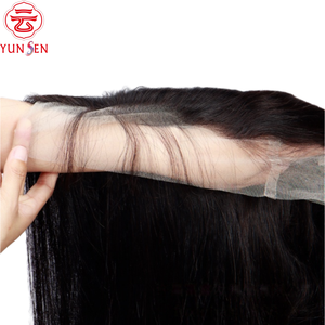 Cheveux humains vierges à 100 %, perruque Lace Front 13x6, lisses Yaki pour femmes - Product Image 2