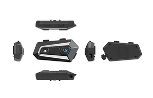 T12 Pro xe máy Mũ bảo hiểm Bluetooth <span class=keywords><strong>Intercom</strong></span> Tai nghe lưới 32-person 1000M <span class=keywords><strong>Intercom</strong></span> phạm vi - Product Image 2
