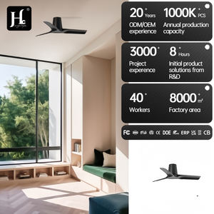 Ventilateur de plafond à fréquence variable OEM/ODM 42 pouces 52 pouces, moteur tout en cuivre moderne, 3 pales en ABS avec télécommande - Product Image 5