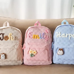 حقيبة ظهر قطنية مخصصة جذابة بسحاب، حقيبة خفيفة الوزن متعددة الوظائف ومتينة - Product Image 1