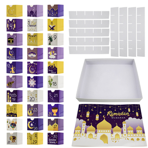 <strong>Eid</strong> Ramadan Mubarak Theme Calendar Advent Paper Box <strong>Eid</strong> Candy Paper Box Countdown Boxes for <strong>Eid</strong> Party Supplies Small <strong>Presents</strong> - Product Image 4