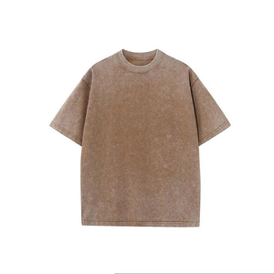 Vente chaude OEM ODM grande quantité 240g 100% coton Vintage T-<span class=keywords><strong>shirt</strong></span> personnalisé quantité minimale de commande bas 10 pièces modèles personnalisés et Logo <span class=keywords><strong>Tee</strong></span> <span class=keywords><strong>Shirt</strong></span> - Product Image 5