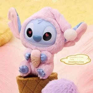 MINISO carino pigiama <span class=keywords><strong>Stitch</strong></span> Blind Box bambola di peluche Lilo e punto mangiare prima di dormire borsa giocattolo ciondolo regalo <span class=keywords><strong>personaggi</strong></span> congelati per bambini - Product Image 1