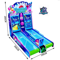 Machine de jeu d'arcade de bowling à monnayeur pour 2 joueurs, avec système de rédemption de tickets, pour centre de jeux et sports d'intérieur