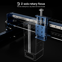 Machine de gravure et de découpe laser numérique CNC à puissance réglable haute précision 40W/24W pour bois, pierre, acrylique, cuir, bijoux