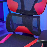 Chaise de bureau exécutive ergonomique réglable en maille à dossier haut de luxe avec appui-tête pour bureau à domicile