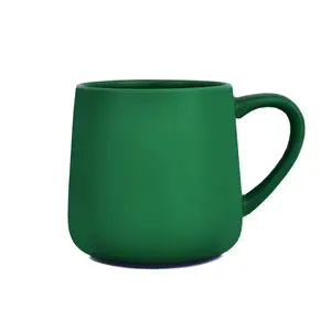 Factory Custom Color Ceramic Green Coffee Tea Cup Mug