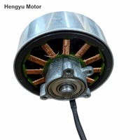 Moteur sans balais à aimant permanent à rotor externe 24V CC BL6121W à montage sur bride, faible émission de chaleur, pour ventilateur de circulation d'air intérieur
