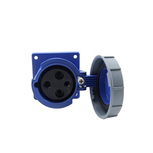 โรงงานปลั๊กอุตสาหกรรมกันน้ำโดยตรงซ็อกเก็ตวิศวกรรม220V แทรกเฉียงติดตั้งมืด1P 2P 3P - Product Image 5