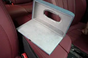 ZY scatola di fazzoletti per auto di alta qualità bianca appesa Clip per asciugamani di carta porta tovaglioli per visiera parasole scatola di fazzoletti per auto in pelle Pu