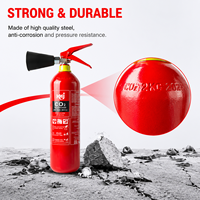 Extincteur à CO2 KHi 2KG, Cylindre en acier portable pour équipements électriques et usage industriel, Certifié CE
