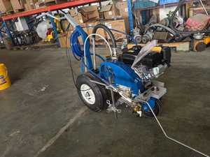 Macchina Traccialinee Stradale a Spinta Manuale Senza Aria per Pavimentazione Monocomponente o Bicomponente, Macchina per Marcatura a Spruzzo a Freddo - Product Image 6