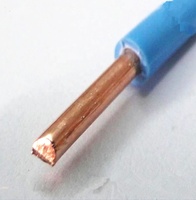 Câble électrique monoconducteur isolé en PE solide H07V-U 0,5 mm 450/750V