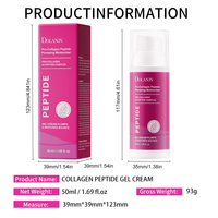 En stock – Crème hydratante quotidienne légère au collagène et aux peptides de 50 ml pour les distributeurs – Prête à être expédiée