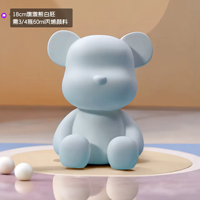 Nouvel Arrivage Sculpture d'ours assis en résine fluide de 18 cm, Peinture DIY, Peintures acryliques pour coulage en 37 couleurs, Jouets éducatifs pour enfants